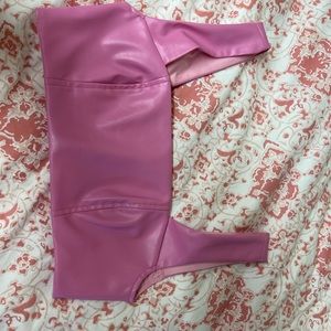 brand new edikted pink crop top